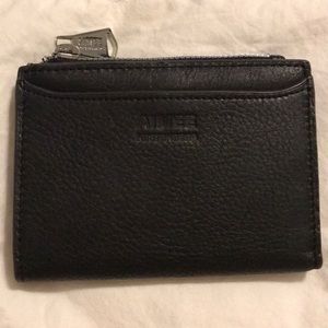 Black leather wallet